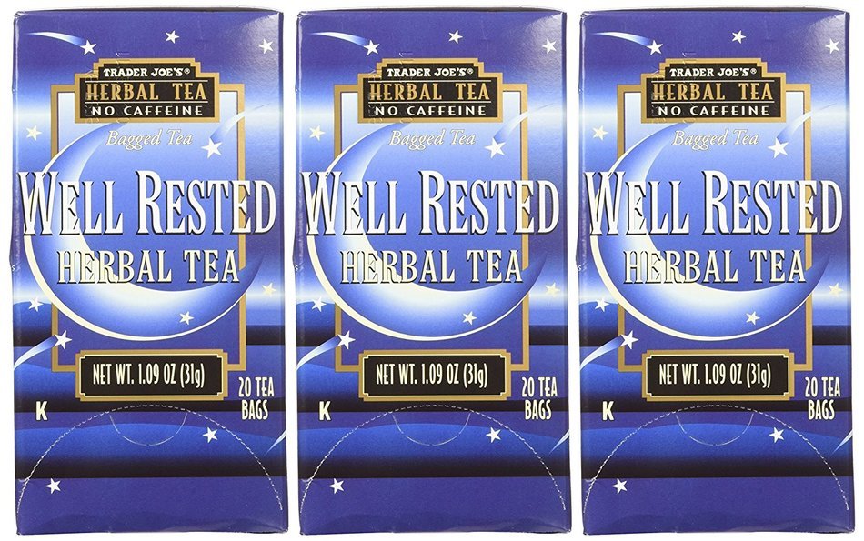 Trader Joe's Well Rested Herbal Tea No Caffeine 1.09 oz (Pack of 3) N4 ...
