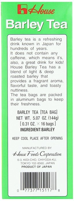 House Foods Mugicha Mineral, Barley Teabags, 5.07-Ounce Units (Pack of 5) N2