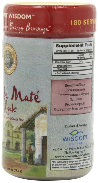 Wisdom of the Ancients Yerba Mate Royale Tea, Instant, 2.82 Ounce (Pack of 4)