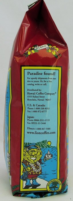 Lion Kona Gold Premium 10% Kona Coffee Blend 24 Oz. Whole Bean N7