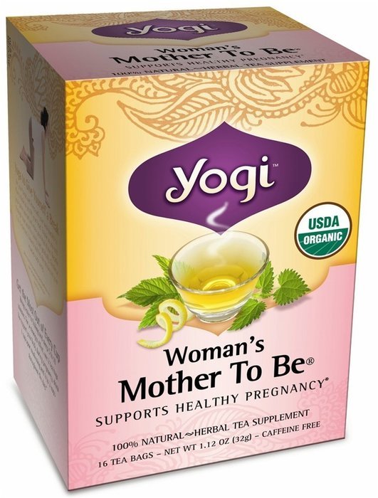 Yogi Tea Womans Mother To Be Pregnancy Support Organic Healing Formula - 16 Tea Bags, Pack of 2 (image may vary)