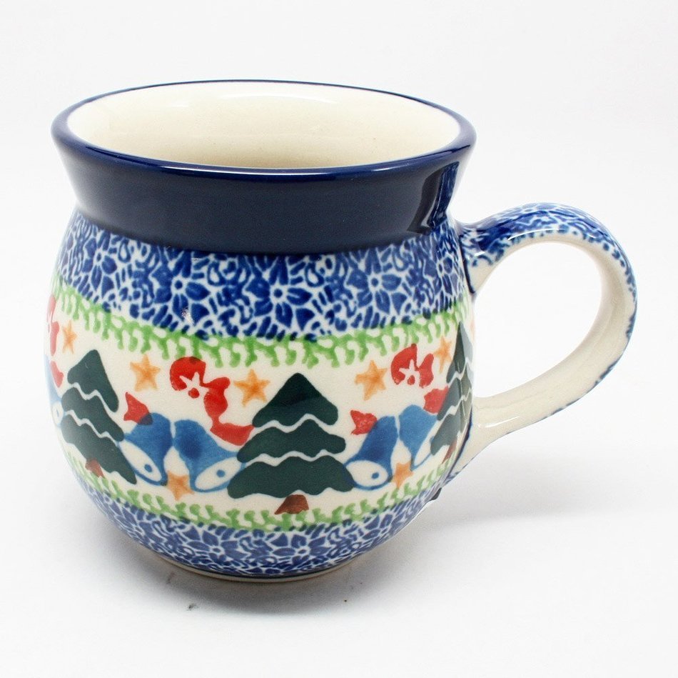 Polish Pottery 8 oz. Bubble Mug #1756
