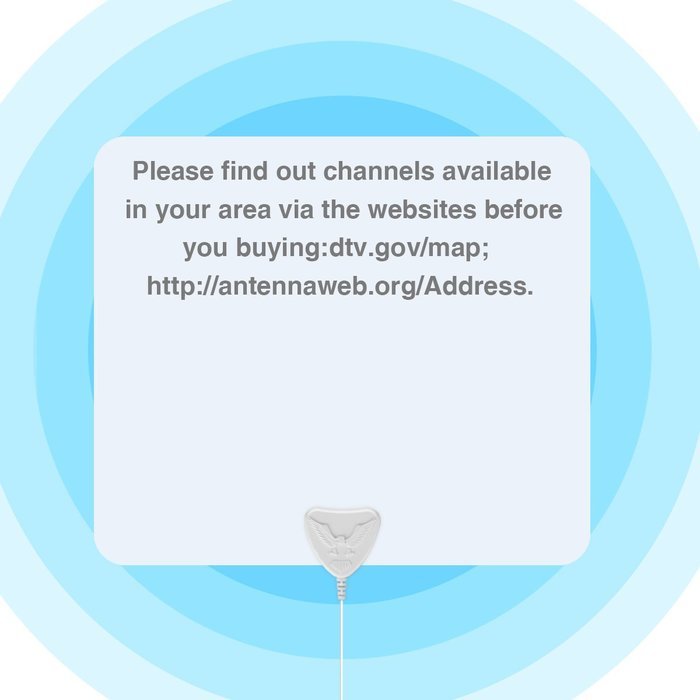 Indoor TV Antenna - ANTRobut 50 Miles Range Digital HDTV Antenna with Detachable Amplifier and Power Supply -... N4