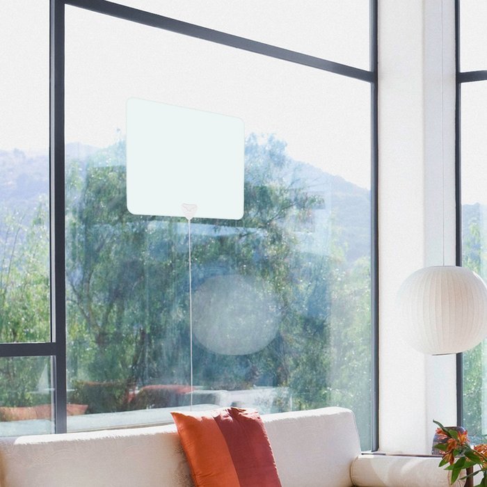 Indoor TV Antenna - ANTRobut 50 Miles Range Digital HDTV Antenna with Detachable Amplifier and Power Supply -... N5