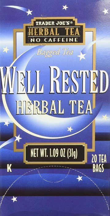 Trader Joe's Well Rested Herbal Tea No Caffeine 1.09 oz (Pack of 3) N5 ...