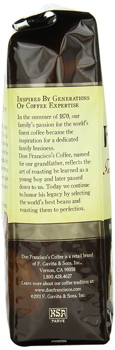 Don Francisco Family Reserve 100% Colombia Supremo Whole Bean Coffee, 12 Ounce
