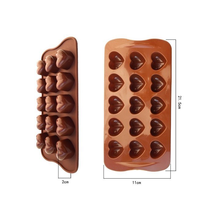 Lovely Heart Shaped Fondant Cake Chocolate Pan Candy Silicone Mold Baking Pan Cake Mould Decoration