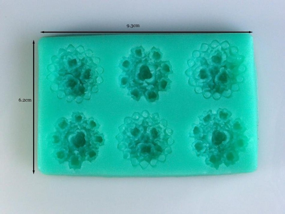Lovely Flower Shape Silicone Soap Mold Fondant Cake Decorating Styling Tools Bakeware Cooking Tools Kitchen Accessories N2