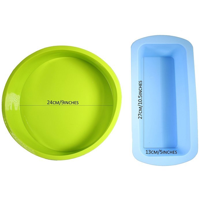 KurtzyTM 21 Piece Silicone Baking Bakeware Set- Loaf Tin, Spatula, Cake Moulds, Tools, Mat