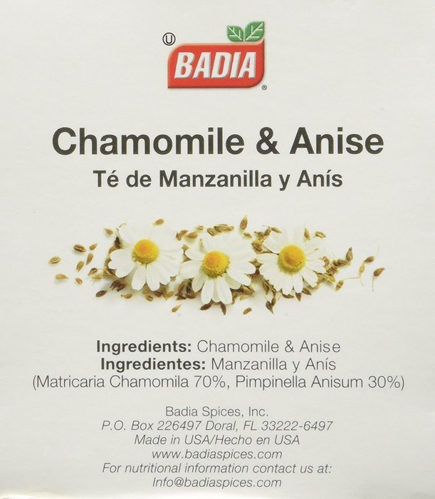 BADIA Tea Chamomile and Anise 25 BG 2 Pack N2