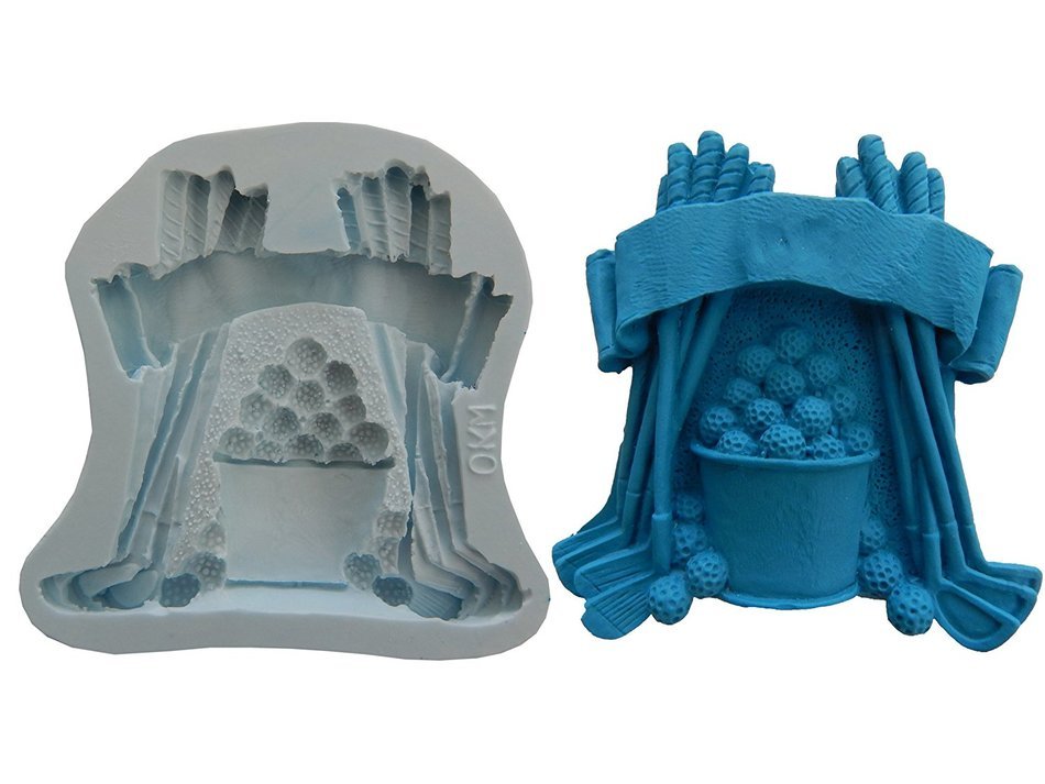 O.K Silicone Molds Golf cake decorating fondant gumpaste supply M4809 N2