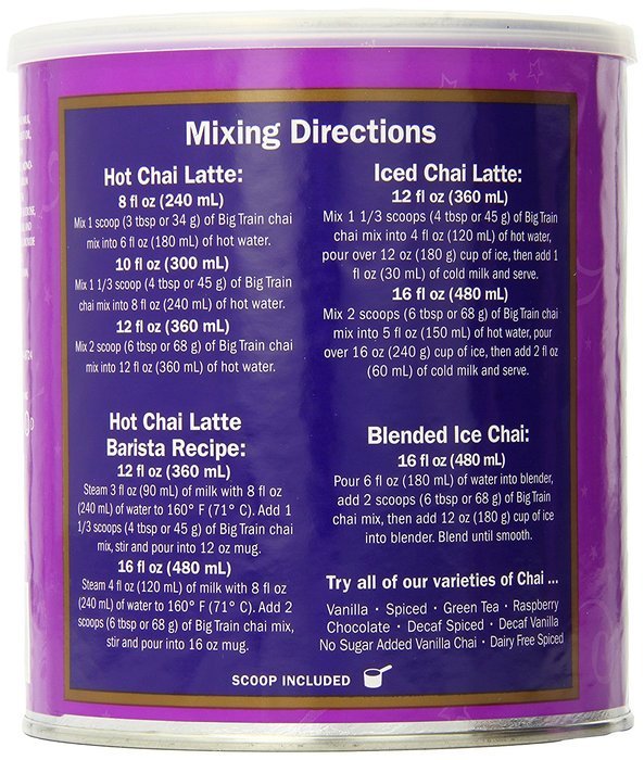 Big Train Vanilla Chai, 1.9-Pound Cans (Pack of 2) N6