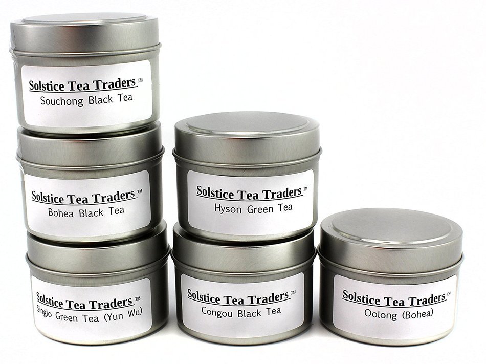 Boston Tea Party Tea Sampler, 6 Assorted Loose Leaf Tea Sampler, All The Historical Teas Thrown Over During The... N3