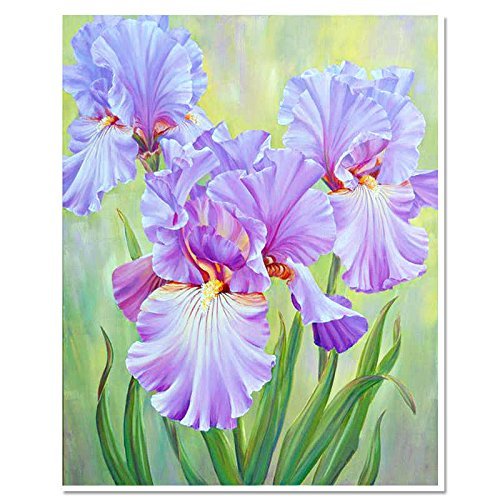 EverTrust(TM) hot sale diamond embroidered flowers full square resin particle mosaic landscape pastoral decoration...