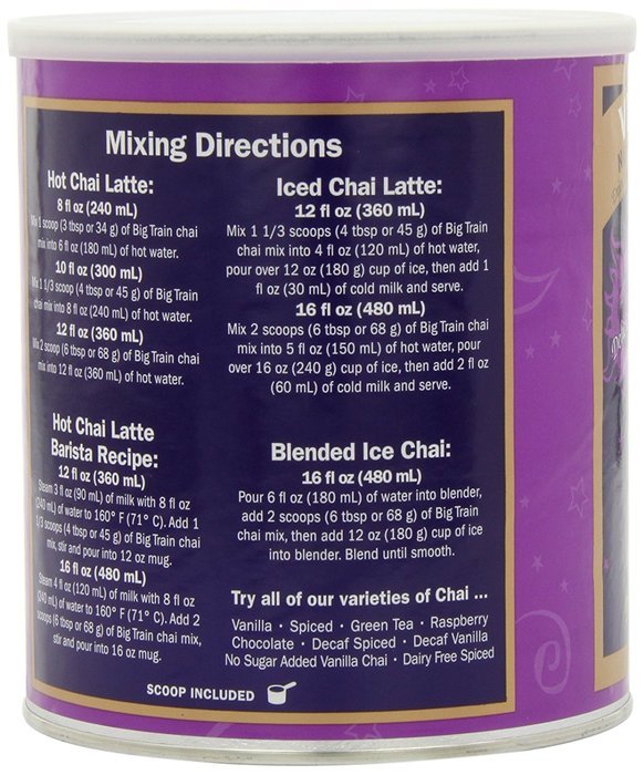Big Train Vanilla Chai, 1.9-Pound Cans (Pack of 2) N7
