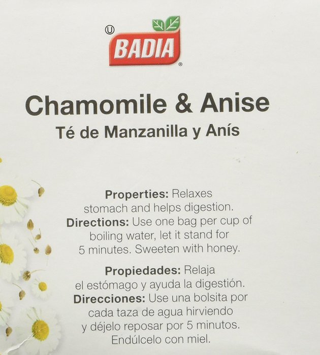 BADIA Tea Chamomile and Anise 25 BG 2 Pack N3