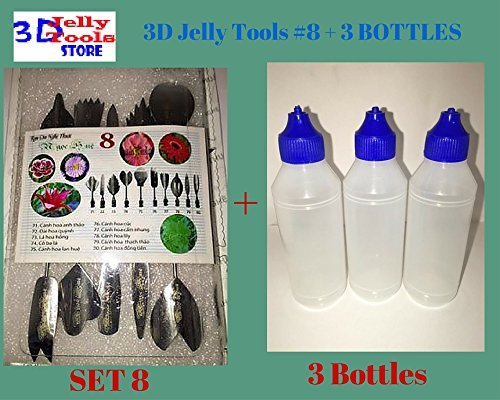 3D Jelly Cake Tools - Type 8 and 3 Bottle 3D Jelly Tools not include needle