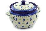 Polmedia Polish Pottery 55 oz Stoneware Tureen H9525E Hand Painted from Ceramika Artystyczna in Boleslawiec Poland... N2