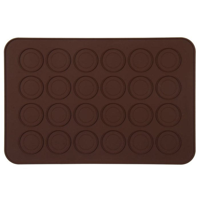 Silicone Pastry Cake Macaron Macaroon Baking Mould 24-cavity Baking Sheet Mat