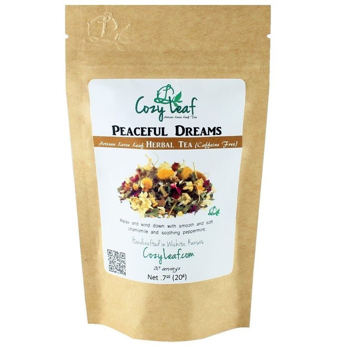 Cozy Leaf Gourmet Artisan Tea Blend Herbal Tea, Sleep Ease N15