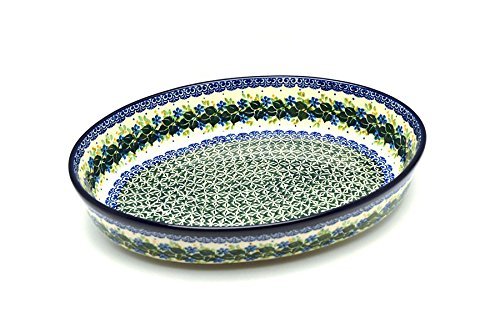 Polish Pottery Baker - Oval - Large - Ivy Trail