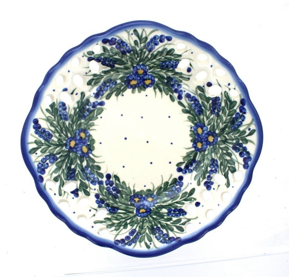 Polish Pottery Hyacinth Large Fruit Dish N2