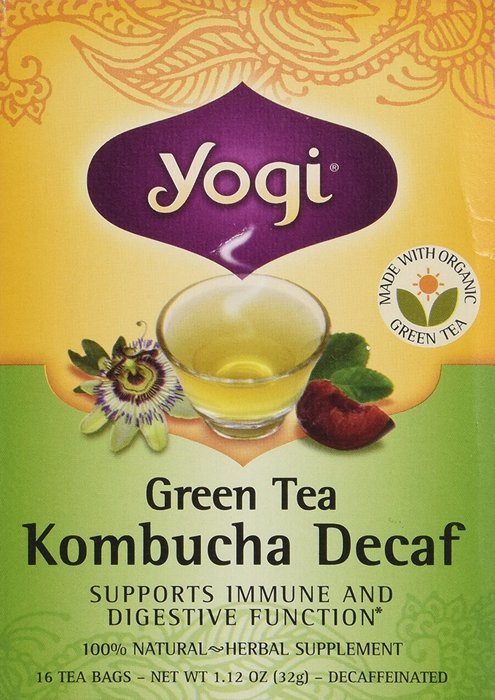 Yogi Green Tea Kombucha Decaf Tea N6