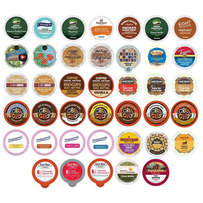 Flavored Coffee Variety Sampler Pack for Keurig K-Cup Brewers, 40 Count