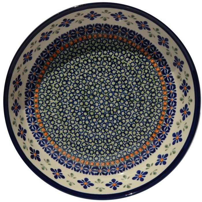 Polish Pottery Dish Pie Plate 10" From Zaklady Ceramiczne Boleslawiec #879-du60 Unikat Pattern, Diameter: 10" N2