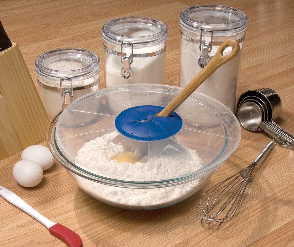 Silicone Splatter Screen Baking Mixing Bowl Guard Covers Pots, Shields From Splatter Sprays, Avoids Spills, Reduces...