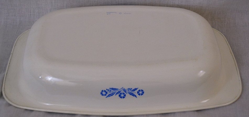 Corningware Vintage Cornflower Blue Large Open Roaster P-21 N3