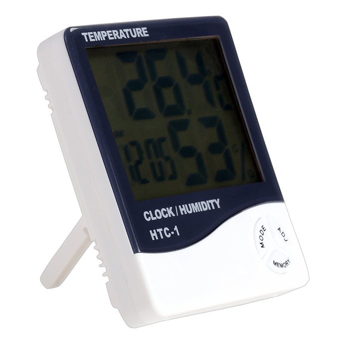 Homdox Digital Thermo Hygrometer Humidity Monitor Mini White
