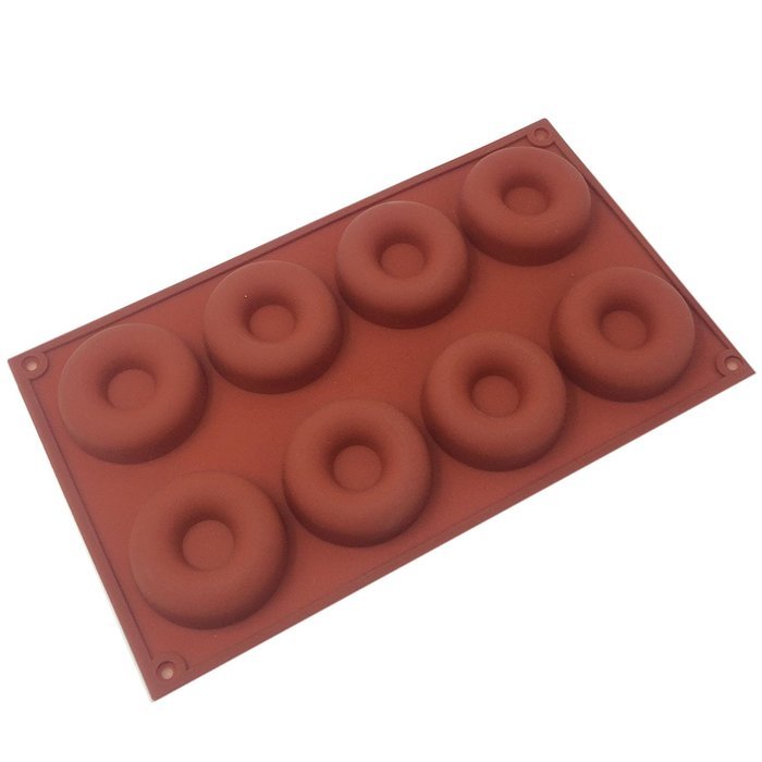 Funshowcase Donut Silicone Mold 8 Cavity 30x17x2cm