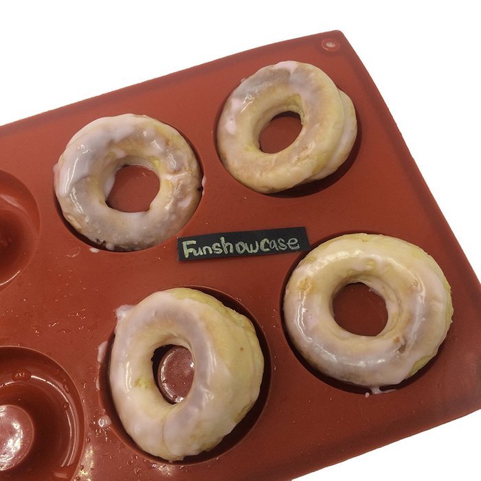 Funshowcase Donut Silicone Mold 8 Cavity 30x17x2cm N2