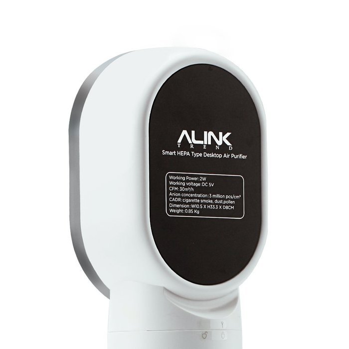 Alinktrend 360&deg; HEPA Air Purifier &ndash; F001 Patented Unique Design Small Size Quite Ecolife Ionizer Office Desktop... N6