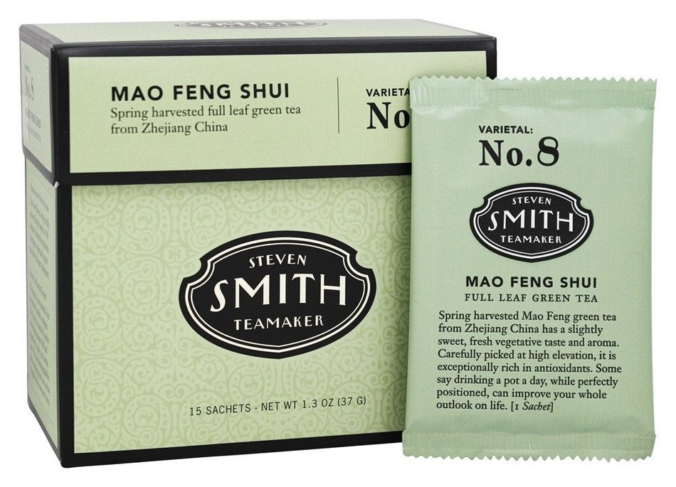 SMITH TEAMAKER TEA,GREEN,MAO FENG SHUI, 15 BAG