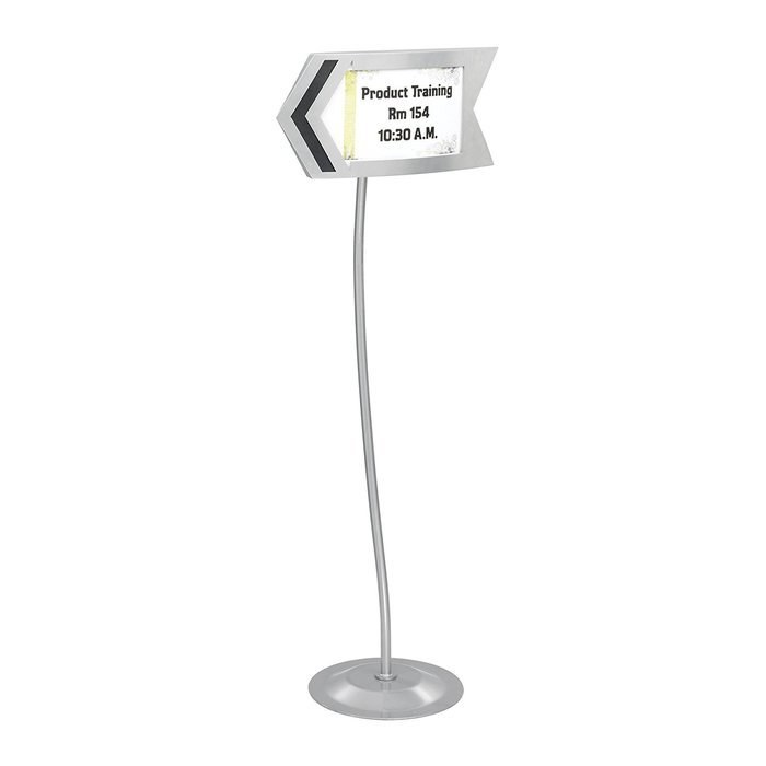 Safco Products 4174GR Customizable Rectangular Sign, Gray