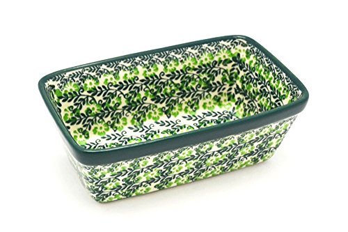 Polish Pottery Baker - Mini Loaf Pan - Irish Meadow