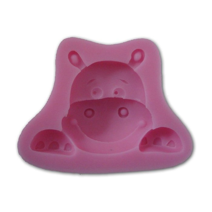 Allforhome New Cute Animal Hippo Silicone Cupcake Fondant Silicone Sugar Craft Molds DIY Cake Decorating Moulds N2