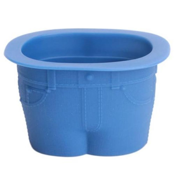 Yingwei Silicone Muffin Top Cupcake Molds Reusable Silicone Baking Cups Novelty Jean Shaped Silicone Bake Cups...