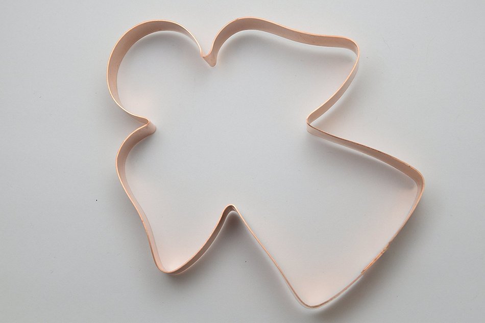 Large Copper Angel Cookie Cutter