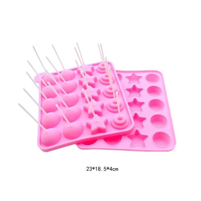 20-hole Lollipops Star Shape Silicone Mold, Cake Baking Tools, Cake Mold, Wholesale Cake Tools N2