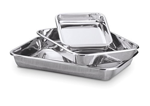 Hammer Stahl 3-piece Rectangular Bake Pan Set