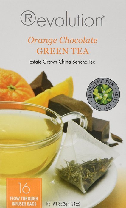 Revolution Tea Orange Chocolate Green Tea, 16 Count