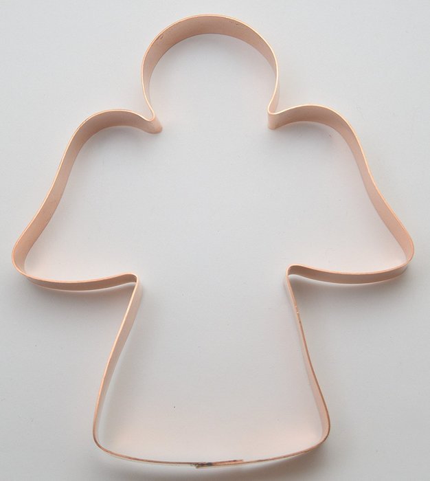 Large Copper Angel Cookie Cutter N2