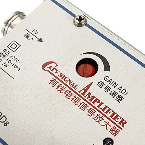 2 Way TV VCR Signal Booster Cable Antenna Broadband AMP Amplifier N2