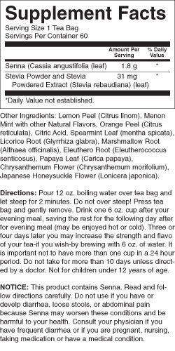 Lemon Mint variety of Laci Le Beau Laci Super Dieter's Tea, 60 Count Tea Bags (Net Wt. 5.26 oz) N3