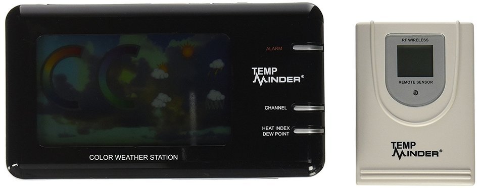 Temp Minder MRI-177AN Full-Color Weather Station with Barometer