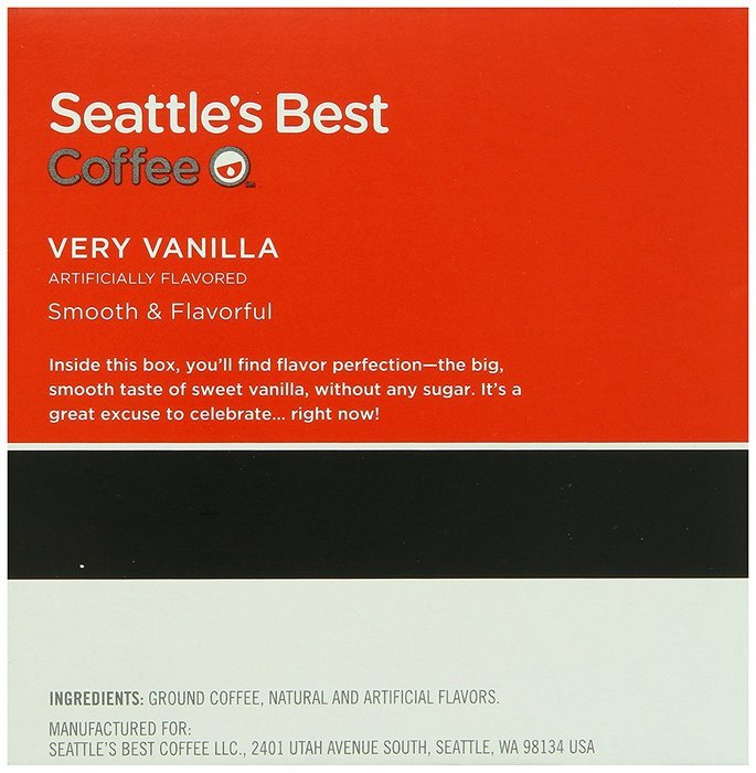 Seattle's Best Coffee Very Vanilla, K-Cup for Keurig Brewers, 60 Count N7