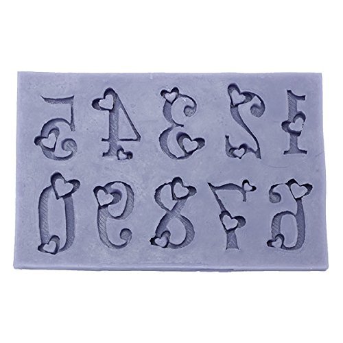 "Love Number Fondant Mold Silicone Cake Mould Decorating Tool" shopping
